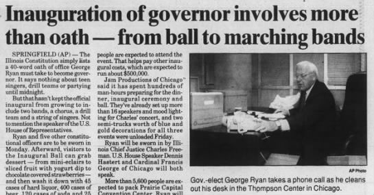 Inauguration of governor involves more than oath